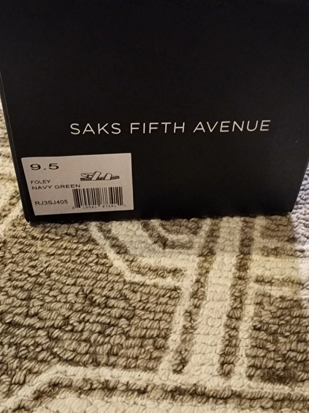 Saks Fifth Avenue Navy & Olive Striped Women’s Espadrille Sandals